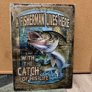 Buck Wear Fishing Sign “Catch of His Life” New